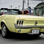 1967 Yellow Mustang at Oldtimer in Obwalden