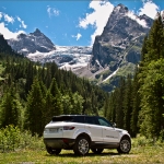 Rosenlaui Glacier with Range Rover Evoque