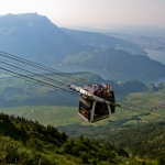 Stanserhorn Cabrio and Lake Lucerne